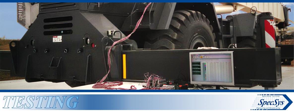 Testing - SpecSys, Inc - Testing System on a mobile crane